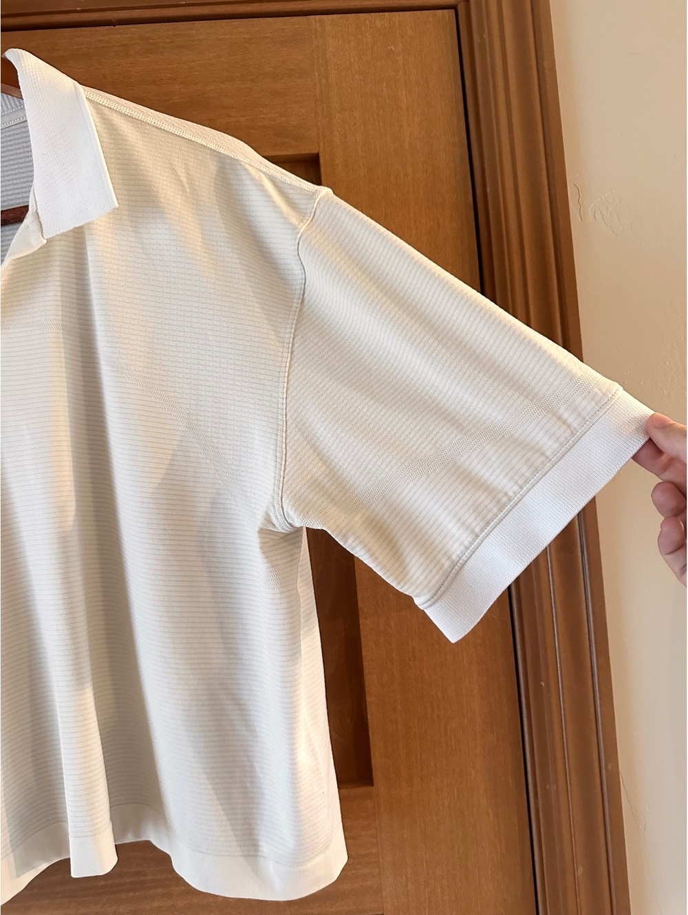 Lululemon Swiftly Tech Relaxed-Fit Polo Shirt in White Women’s size 14 LW3GMJS - Picture 4 of 14